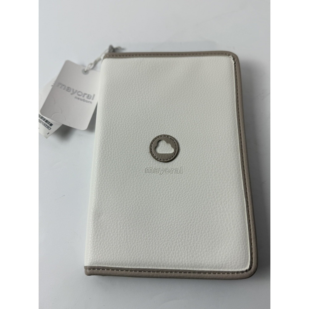 Mayoral Baby Document Holder Organizer Spain Faux Leather New